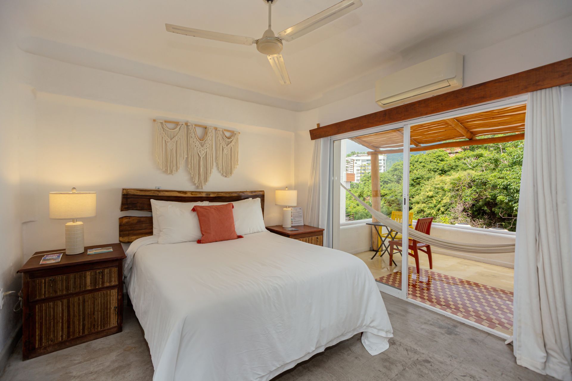 Balcón privado de una habitación de Amaca