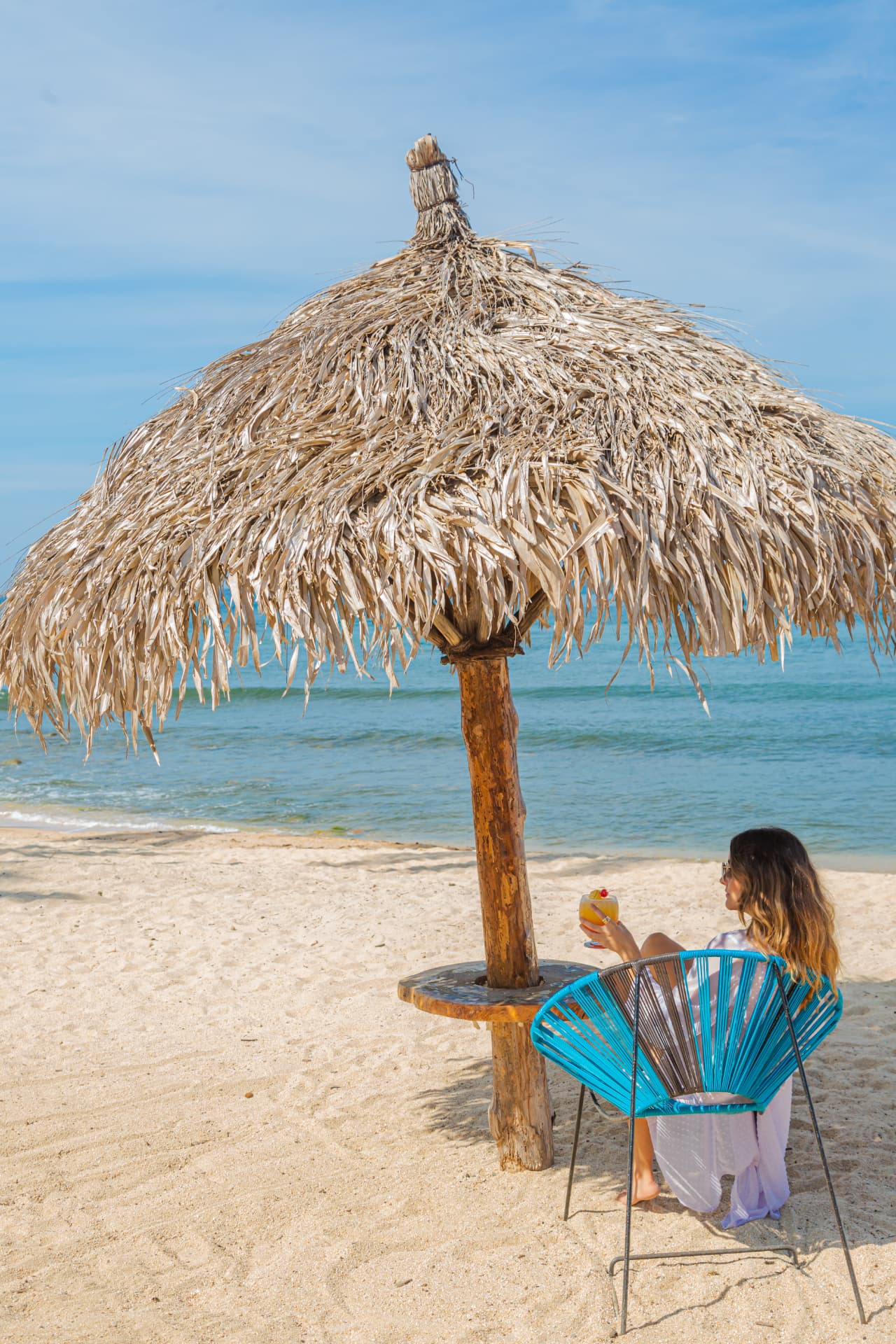 Beach club de Amaca Beach Retreat frente al mar